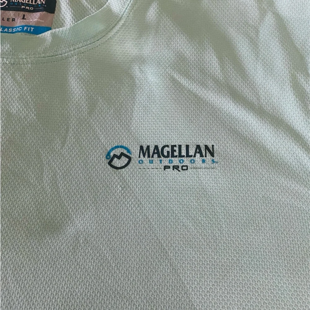 Magellan Men’s outdoors Pro Aqua Blue shirt Angler Series Long Sleeve Si… - Picture 4 of 13
